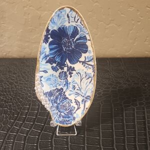 One Of A Kind HANDMADE Embellished Decoupage Seashell